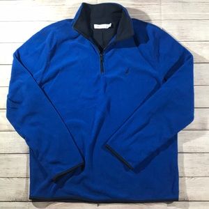 Nautica half zip fleece sweater men’s size Large